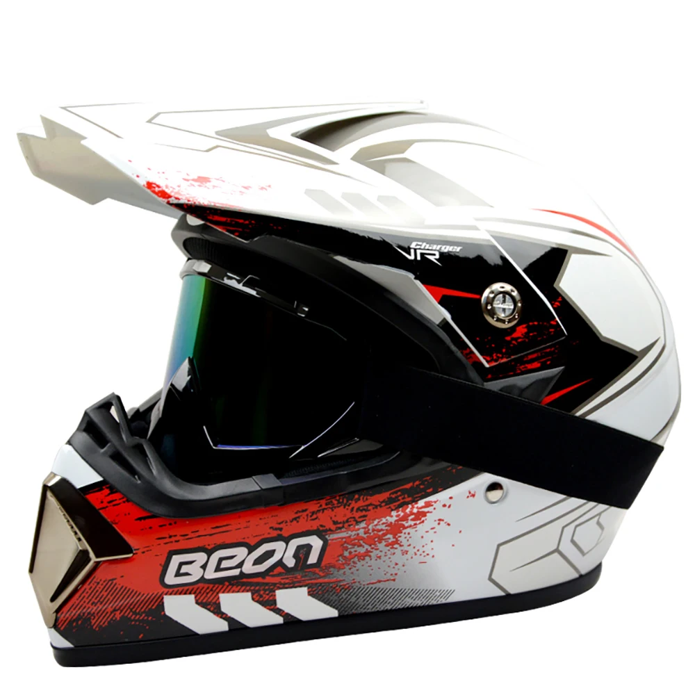 

BEON Motorcycle Helmet Breathable Motocross Adventure Visor Crash Helmet Lens Touring Racing Full Face Helmet For Motorcycle