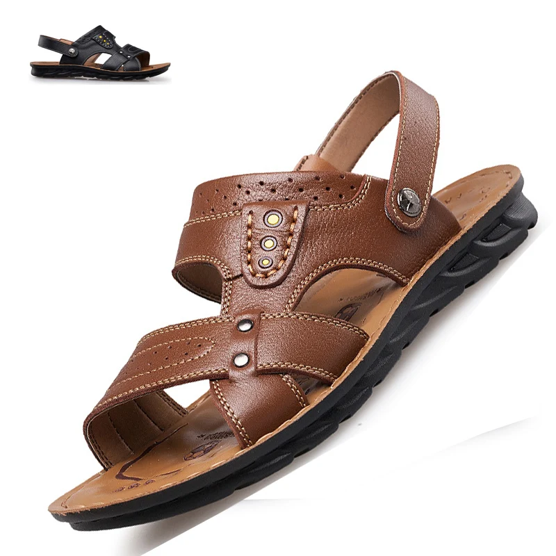 

2019 Plus Big Size 47 Summer Soft Male Sandals Shoes For Men Breathable Light Beach man Quality slippers Sandal Zapatos