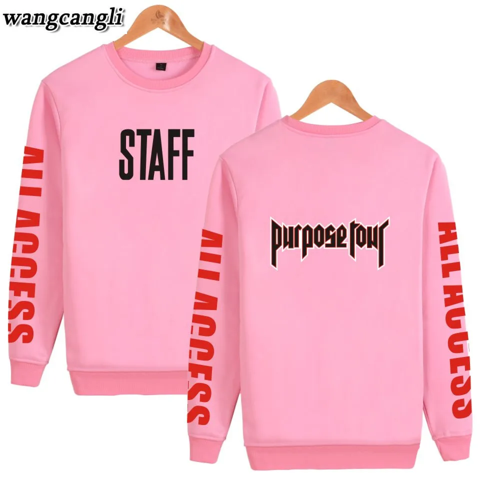 Purpose Tour Sweatshirt Men/Women Justin Bieber World Tour Man Hoodie Sweatshirts Fashion Brand Streetwear Hip Hop Tracksuit