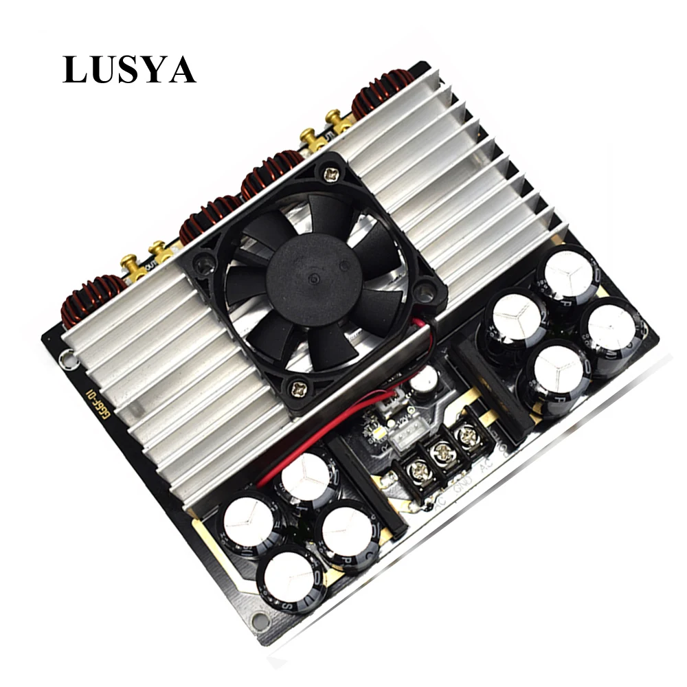 Lusya TDA8954TH Dual-core Digital Audio Amplifier Board 420W*2 with fan Hifi Two-channel Amplificador AC24V E4-005 Lusya TDA8954TH Dual-core Digital Audio Amplifier Board 420W*2 with fan Hifi Two-channel Amplificador AC24V E4-005