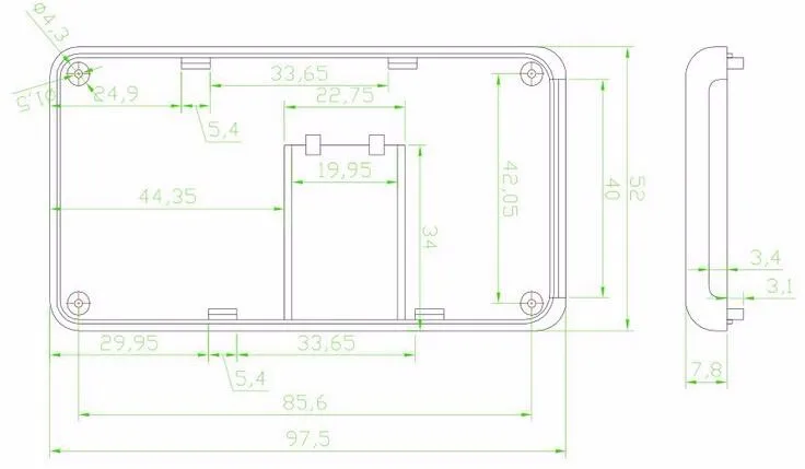 szomk handheld enclosure outlet box plastic box for electronics project plastic project enclosure housing  (3)