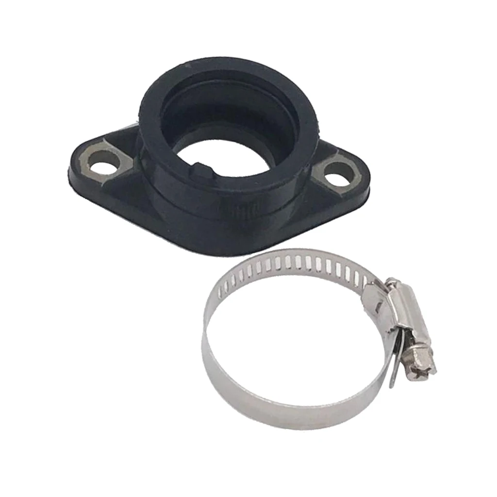 Motorcycle Carburetor Intake Interface Carb Adapter with O-rings for Suzuki GN125/GS125 Motorcycle 