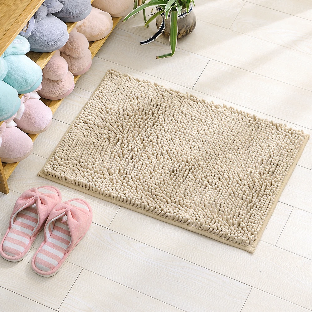 40 × 60 см домашний коврик для гостиной из микрофибры, Противоскользящий коврик для ванной комнаты из синели, плюшевый кухонный коврик, машинная стирка