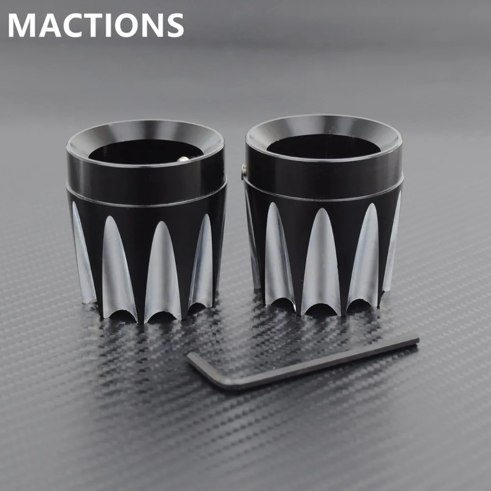 Запчасти для мотоцикла Excalibur передняя ось гайка крышки CNC алюминий черный/хром