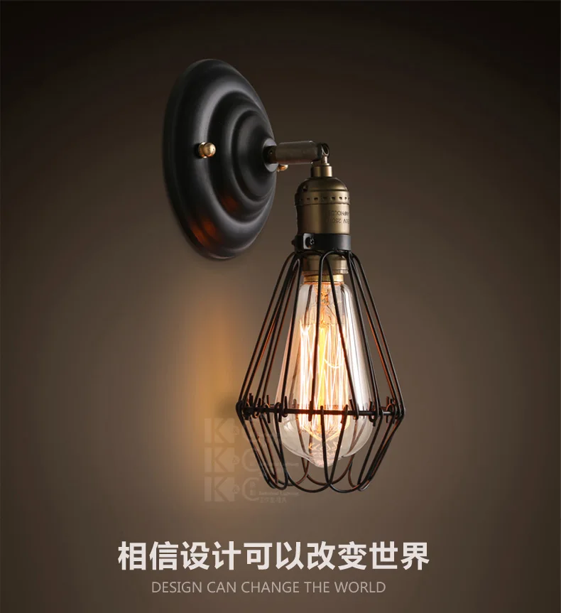 

Loft Personality Industrial Wall Sconce American Creative Vintage Wall Lamp Cafe Bars Wall Sconces Lighting Contain Light Bulb