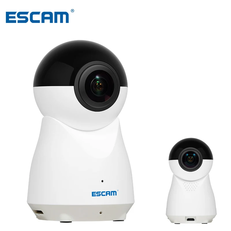 

ESCAM H.265 VR 720 Degree Panoramic Camera 1080P 2MP Wireless Wifi IP Camera Fisheye Support Two Way Audio Home Surveillance Cam