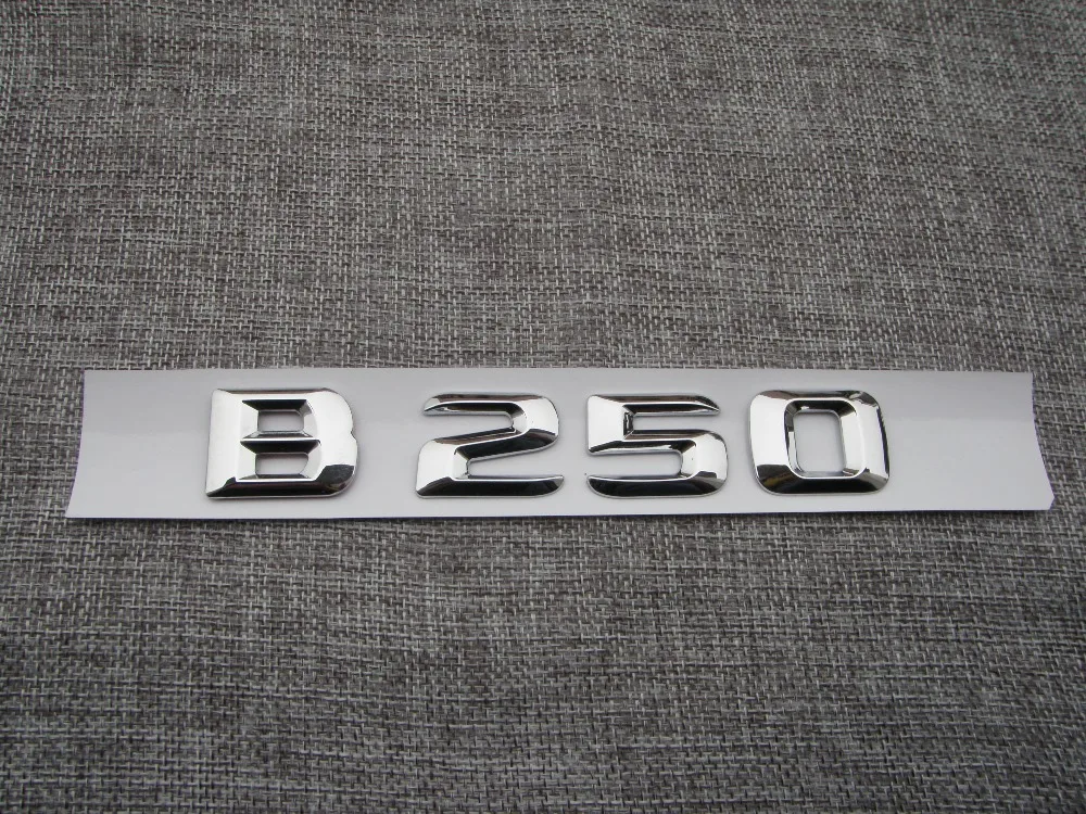 CHROME BENZ E250 REAR TRUNK LETTERS BADGE EMBLEM FOR MERCEDES BENZ E-CLASS