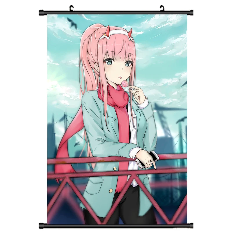 DARLLING in the FRANXX Zero Two Ichigo японского аниме домашний Декор стены прокрутки плакат 40x60 см детские подарки - Цвет: S