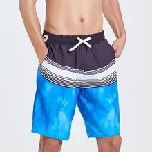 Качественные мужские быстросохнущие пляжные шорты с принтом, плавки с цветочным принтом, Шорты для плавания разных цветов, большие размеры