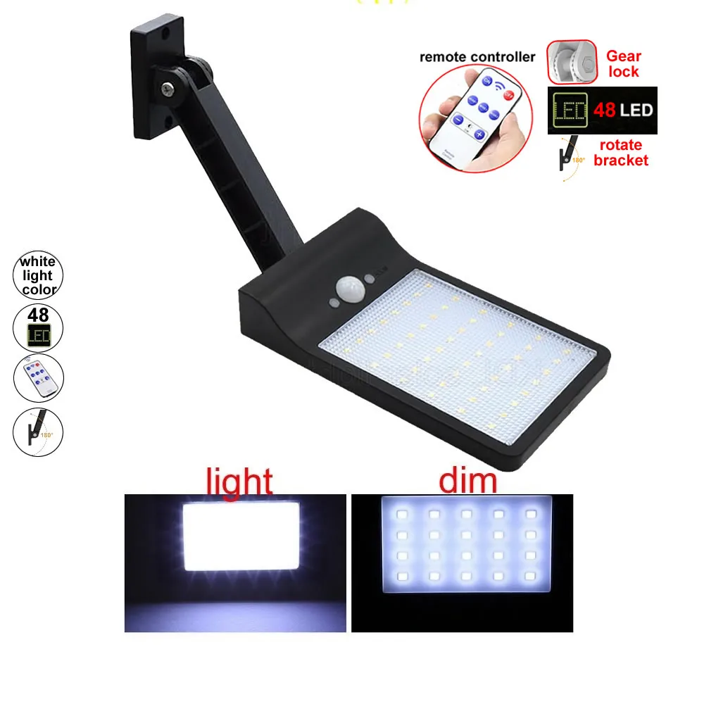 

solar street light 48 LED Solar Light Three Modes Black Waterproof Outdoor G spot Lamps s flood bul for