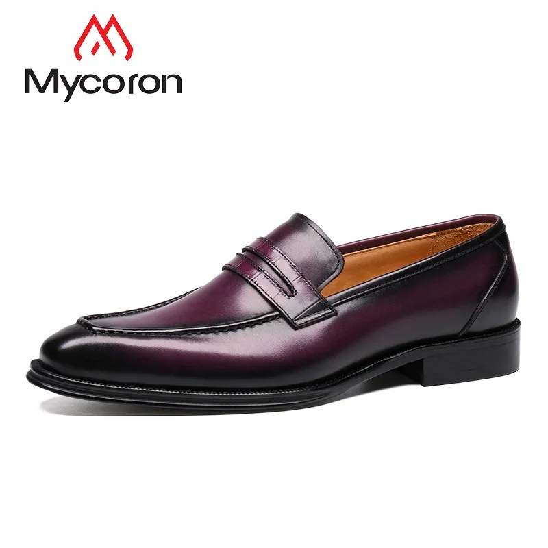 

MYCOLEN New Arrivals Men shoes Business Dress Shoes Men Leather Luxury Fashion British Pointed Men Shoes Erkek Klasik Ayakkabi