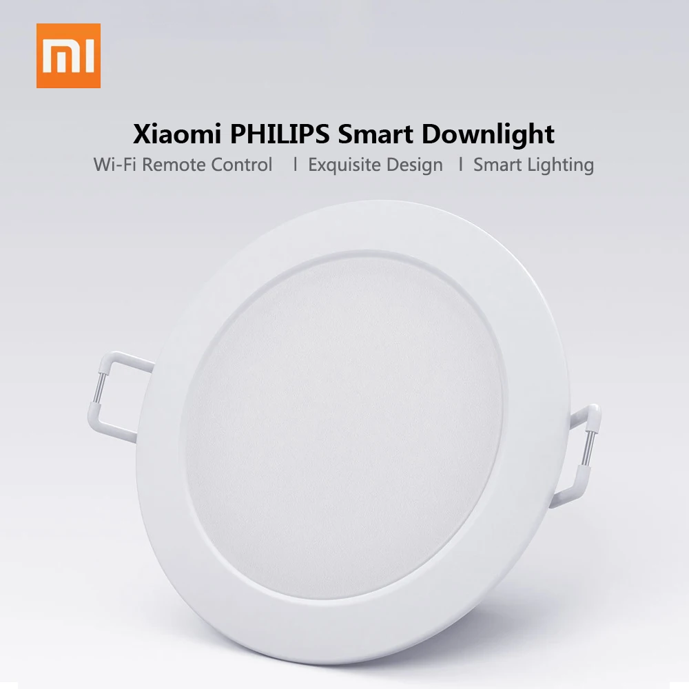

Original Xiaomi Smart Downlight Philips Zhirui Light 220V 3000 - 5700k Adjustable Color Ceiling Lamp App Smart Remote Control