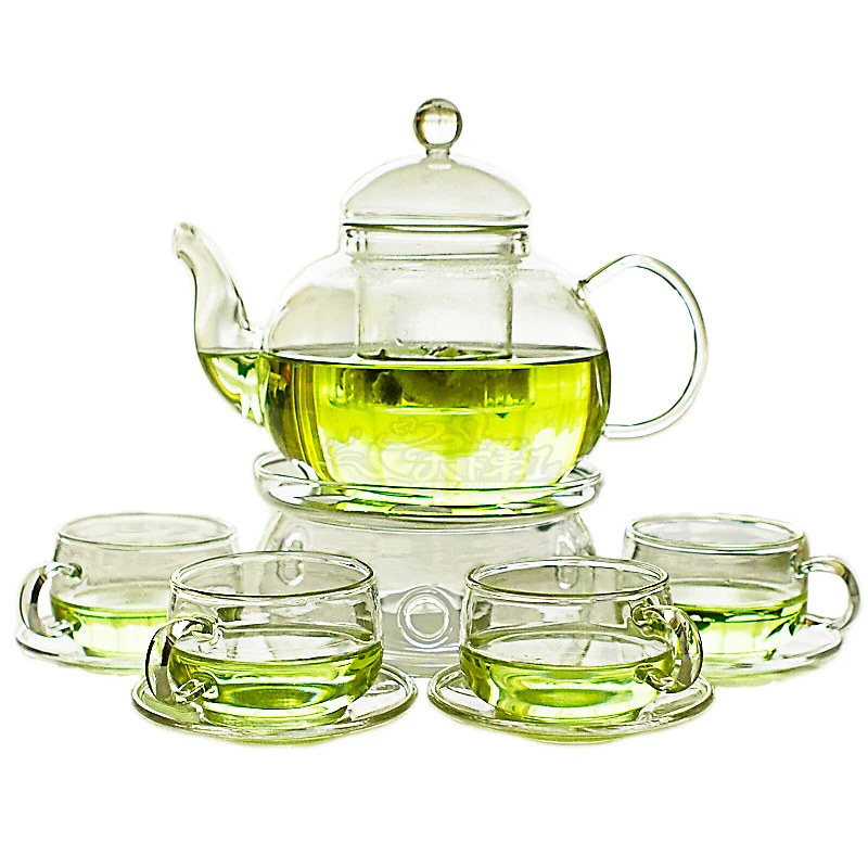 Creative 800 Heat Resistant Gl Tea Set Bubble Teapot With Cup Heat Resistant Gl Tea Set Bubble