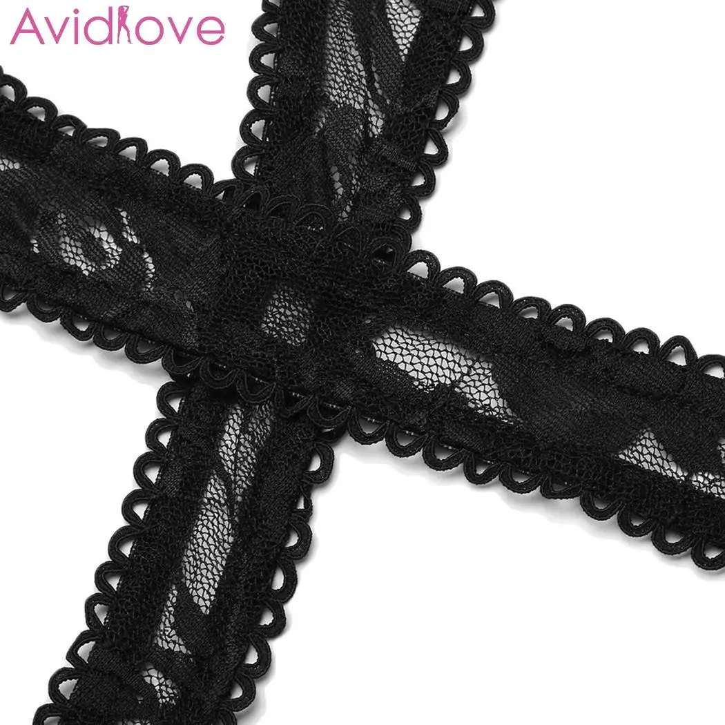Avidlove женское лоскутное кружевное сексуальное боди с лямкой на шее нижнее белье