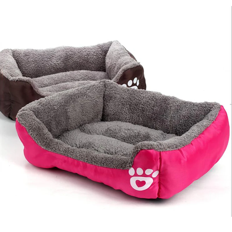 Мягкая многоцветная кровать для собак Venxuis, зимняя теплая кровать для щенков из полипропилена и хлопка, водонепроницаемый коврик для собак, Прямая поставка, cama perro