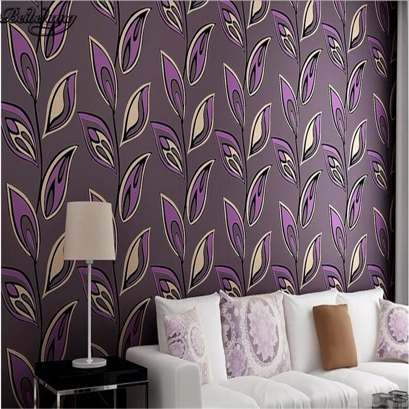 

beibehang Modern minimalist 3D wallpapers Curve Leaves Warm living room Bedroom TV backdrop full of wallpaper