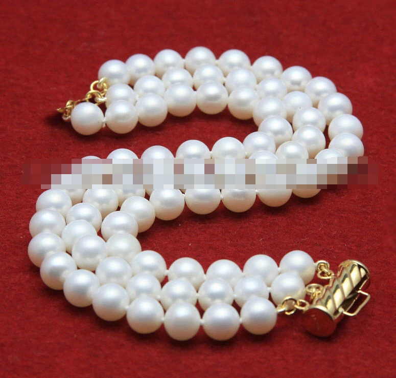 

FREE SHIPPING>>>@@ 1004 white cultured akoya round pearl bracelet