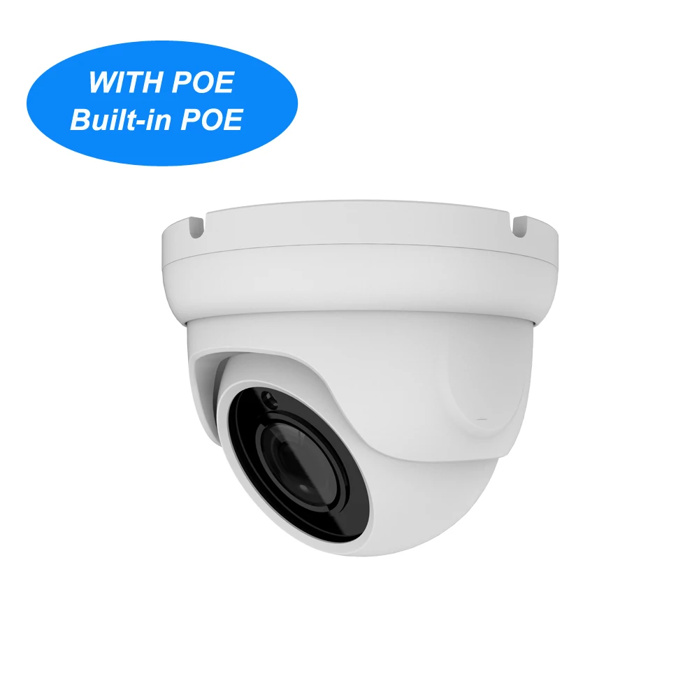 2MP 4MP 5MP безопасности POE IP камера металлическая сетевая видеонаблюдения 1080 P