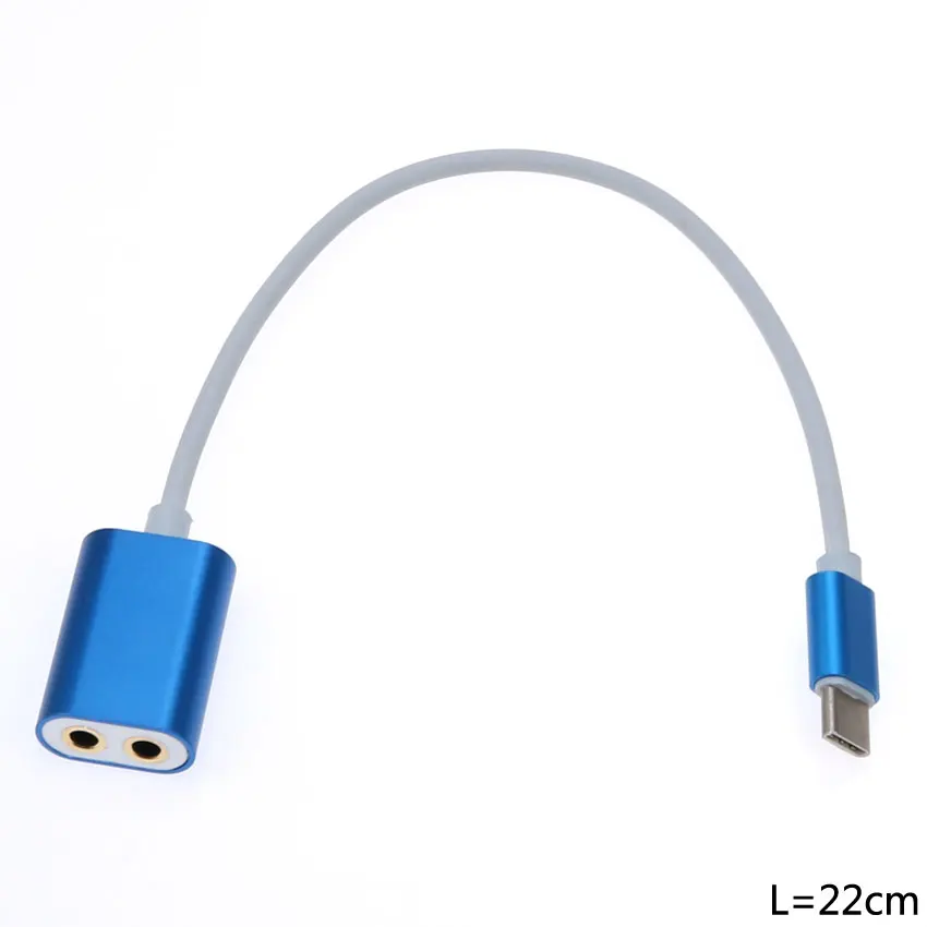 YuXi Тип C аудио кабель 2 в 1 двойной 3,5 мм Женский Разъем для наушников адаптер для наушников для мобильного телефона аудио сплиттер