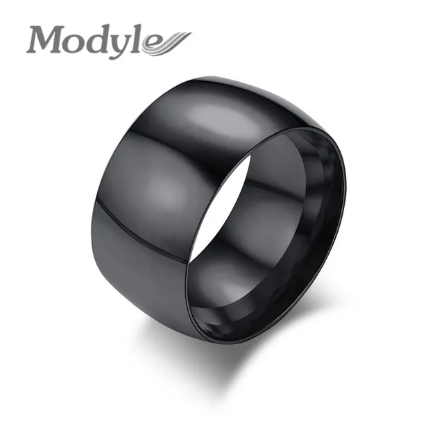 Modyle New Fashion Punk Men S Black Ring Stylish Stainless Steel Modyle New Fashion Punk Men S Black Ring Stylish Stainless Steel Wedding Bands Promise Finger