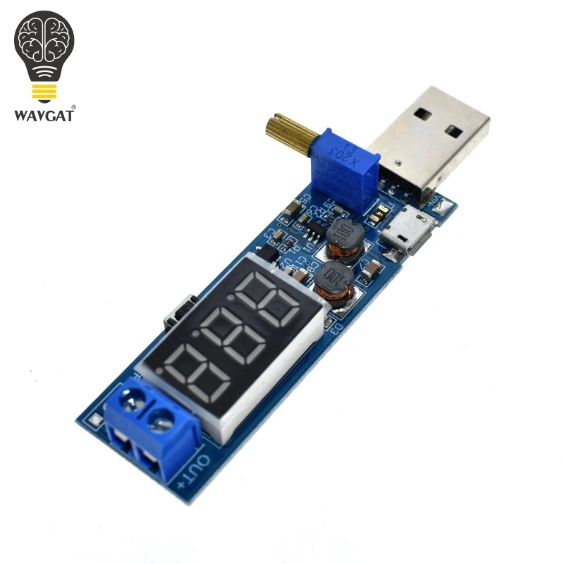 USB модуль питания WAVGAT DC 5 В до 3 в/12 с шагом вверх/вниз Регулируемый преобразователь