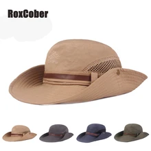 RoxCober новая весенне-летняя дорожная Кепка из дышащего сетчатого ведра бейсболка для горного туризма кепки головные уборы уличные Рыбацкая шляпа