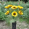 High Quality Lifelike Artificial Sunflower Silk Flower Home Garden Verandah Bedroom Office Party Flower Wall Decoration ► Photo 1/5