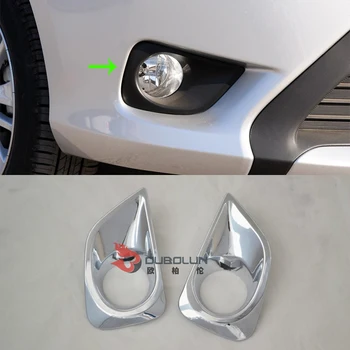 

Car Accessories Exterior Decoration ABS Chrome Front Fog Lamp Light Cover Trims For Toyota Vios/Yaris Sedan 2014 Car-styling