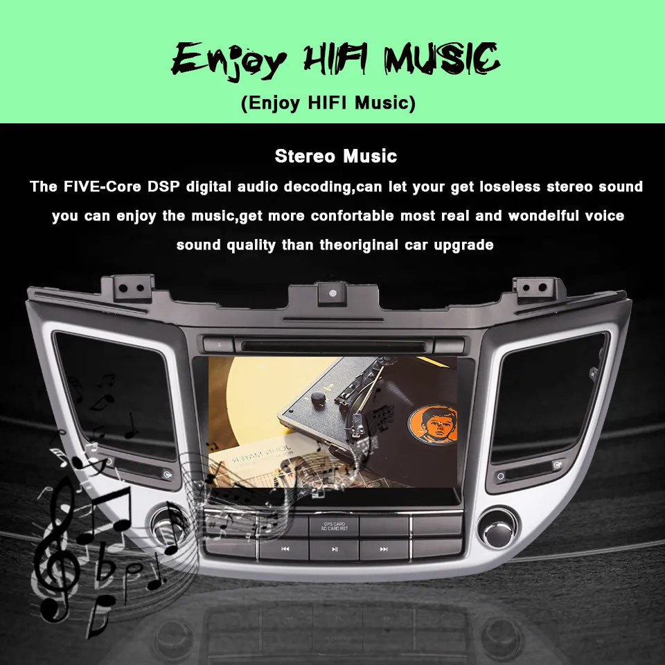 Flash Deal Android 9.0 2 Din 8 Inch Car DVD Player For Hyundai/IX35/TUCSON 2015 2016 2017 2018 With 4GB RAM GPS Navigation Radio Headunit 4