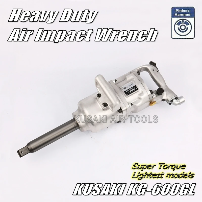 KG 600GL 1 Inch Heavy Duty Air Impact Wrench / Torque Wrench / Industry Pneumatic Impact Wrench