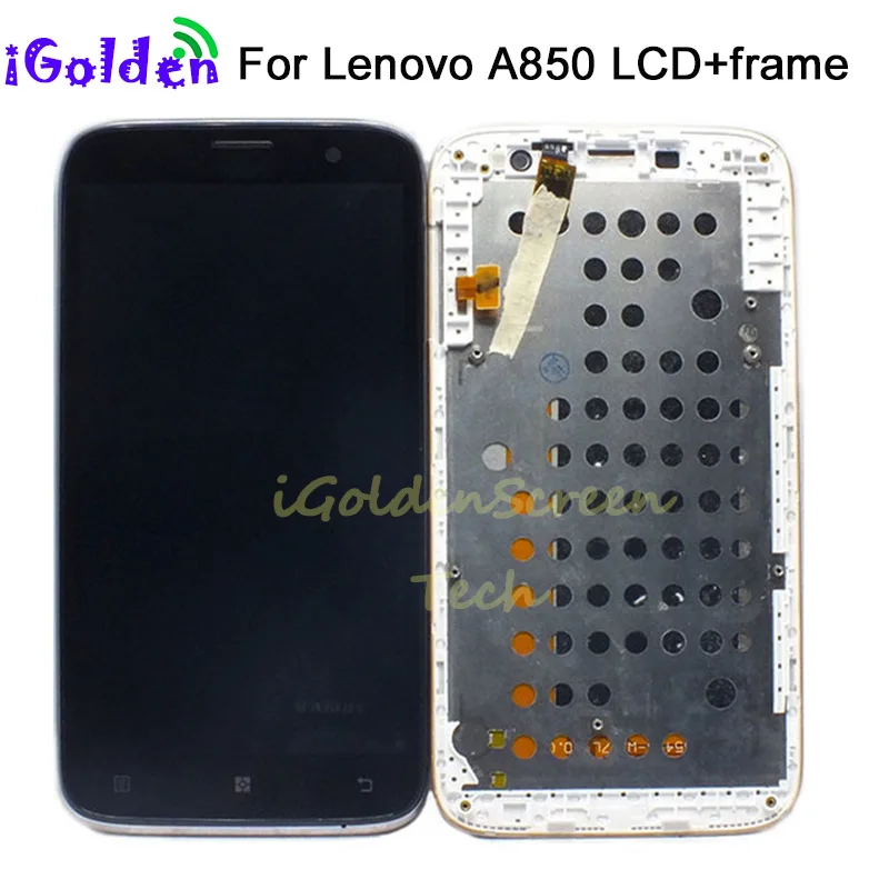 Новый Для Lenovo A850 ЖК дисплей с экраном сенсорная панель + рамка дигитайзер сборка