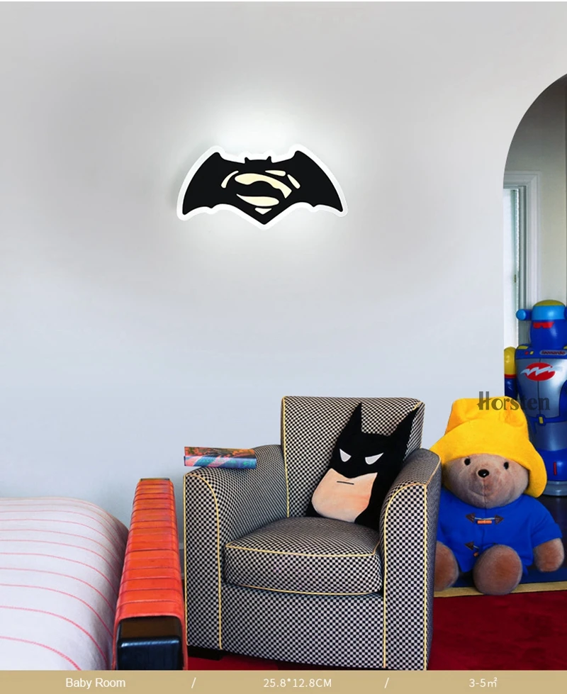 Creative LED Wall Lamp LED Sconce Light Acrylic Mini Home Decoration Wall Light For Kids Baby Bedroom Bedside Restroom Bedside Sconces (6)