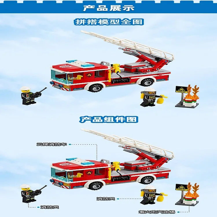 LEGO City Fire Ladder Truck 60107 (5)