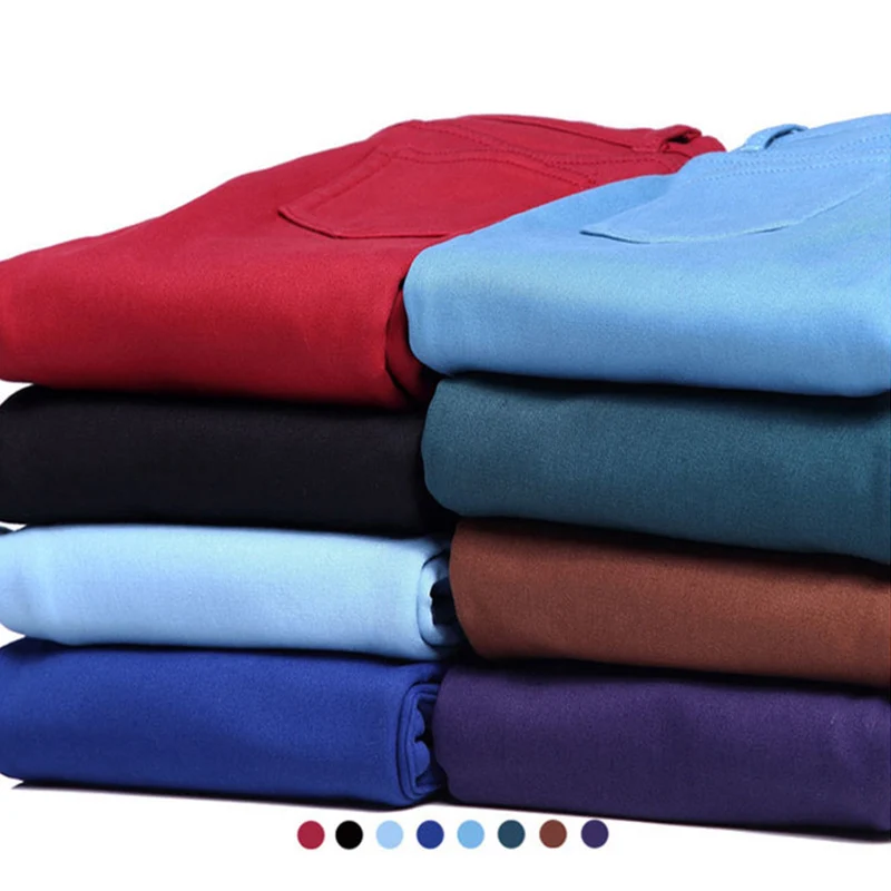 

2018 New Warm Skinny Jeans For Woman Plus Size Candy Color Thick Velvet Winter Jeans Warm Women Stretch Jeans Denim Pencil Pants