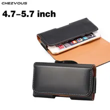 4.7~ 5.7 дюймов Зажим для ремня чехол кожаный чехол для iPhone 6 6S 7 мобильного телефона Чехлы для iPhone 7 6 6S плюс винтаж чехол Универсальный