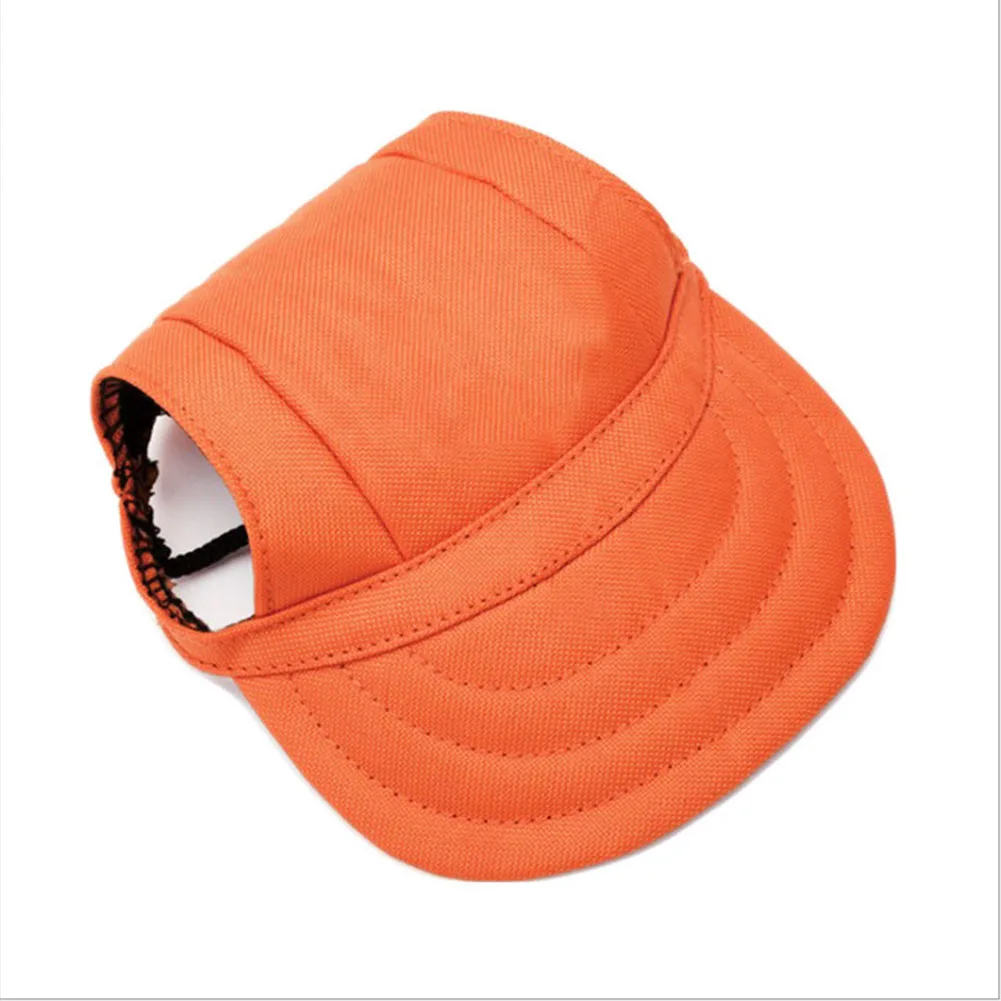 Милая печатная шапка для собак с ушными отверстиями летняя бейсболка из грубой ткани для питомцев на прогулке аксессуары походные товары для животных S, M, L, XL
