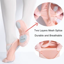 Балетки для взрослых из эластичной ткани и сетчатого материала; женская мягкая замшевая танцевальная обувь; Летние балетки для девочек