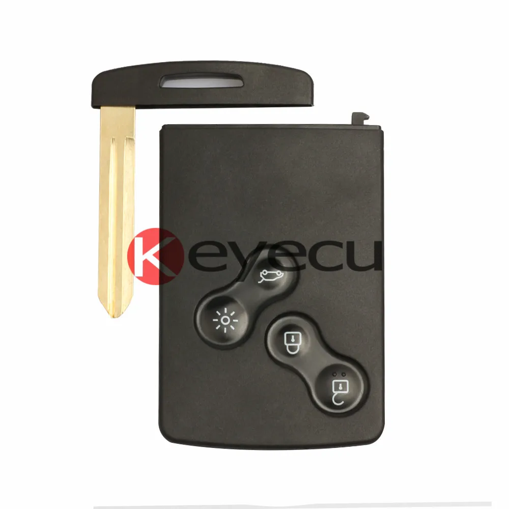 Smart Intelligent Remote Key 4 Buttons 433MHZ With PCF7952 Chip for Renault Koleos Key less and