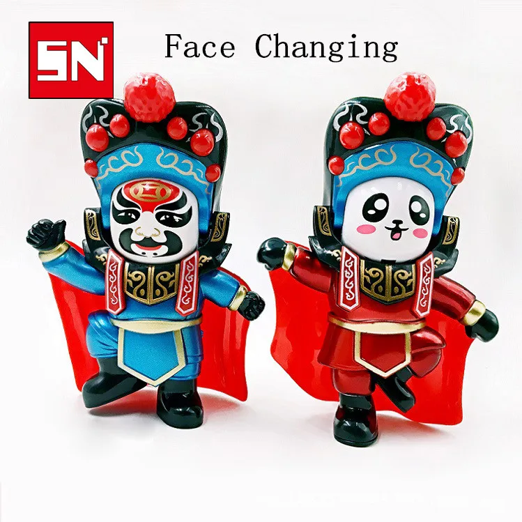 

12.5cm*9cm 2 color Chinese tranditional culture Face-changing in Sichuan Opera doll change face/face off children gift baby toys