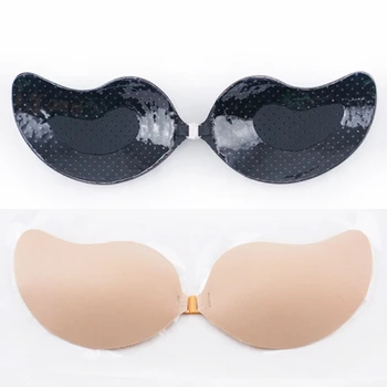 

Sexy Women Push Up Seamless Backless Breathable Bralette Self Adhesive Push Up Bra Silicone Invisible Bras Cup A-D Breast Petals