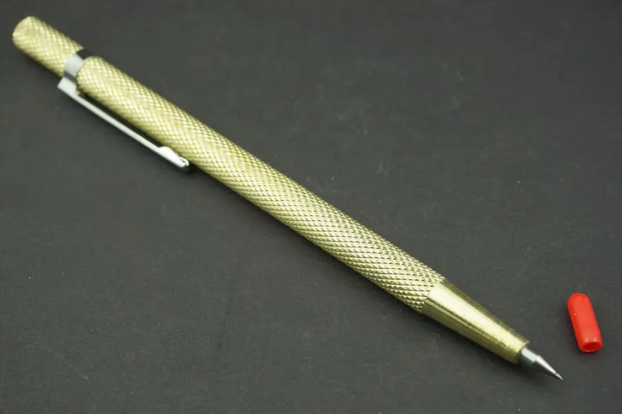 

145mm Hard alloy Steel Scriber Pen Tip w Pocket Clip Scribe Mark Etching