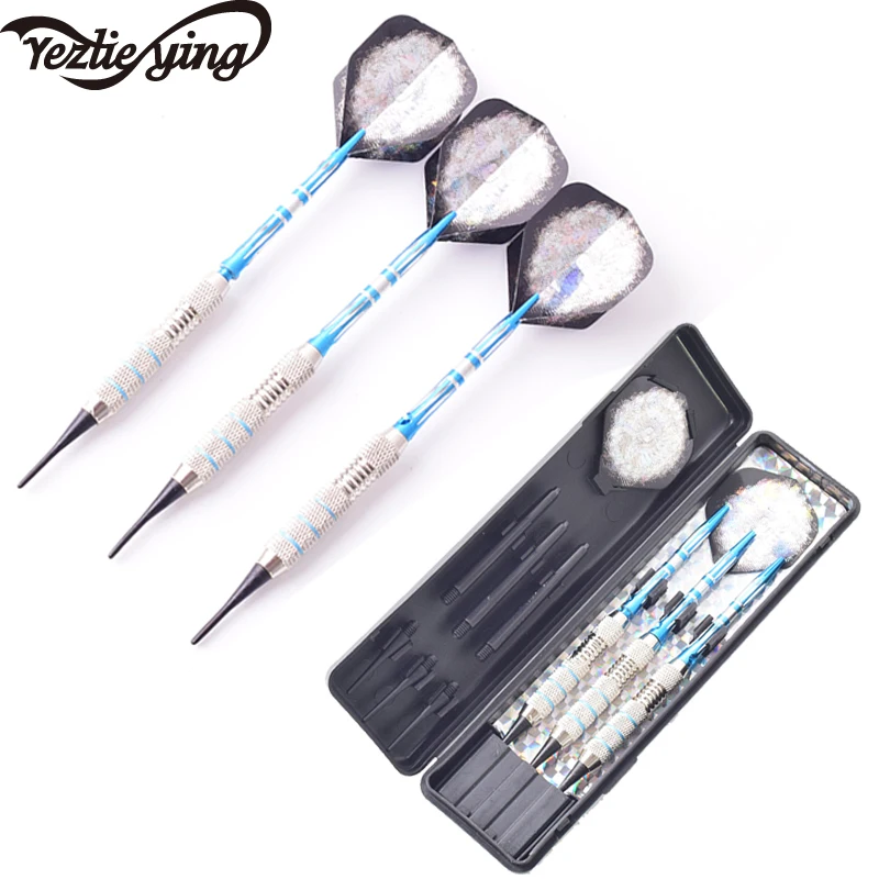 

Professional Electronic Soft Tip Darts 18g Darts With Blue Tail Aluminum Alloy Dart Tree Electronic Dart