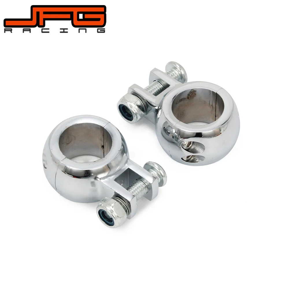 Crash Bar Engine Guard Foot peg Clamp Mounting kit Bracket For HARLEY