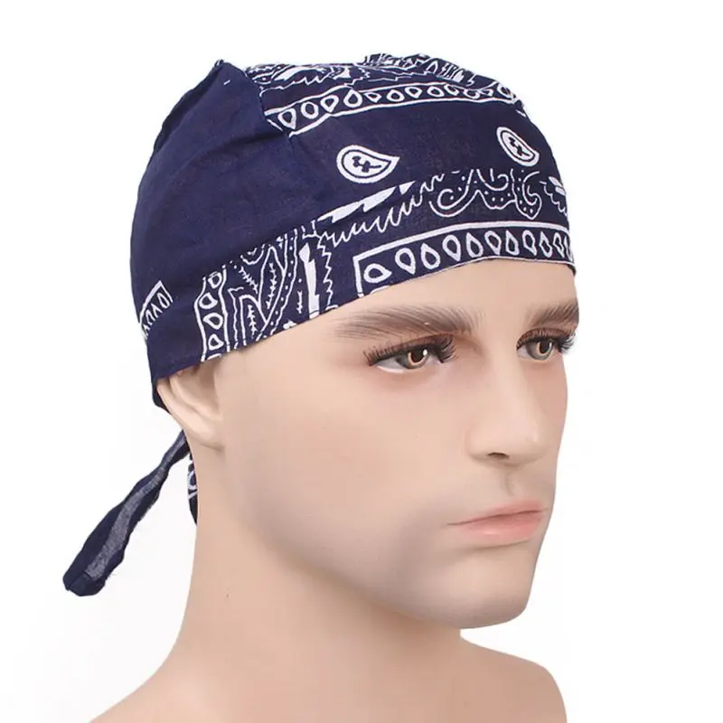 Cycling Bandana Skull Cap Beanie Lightweight Adjustable Cotton Biker ...