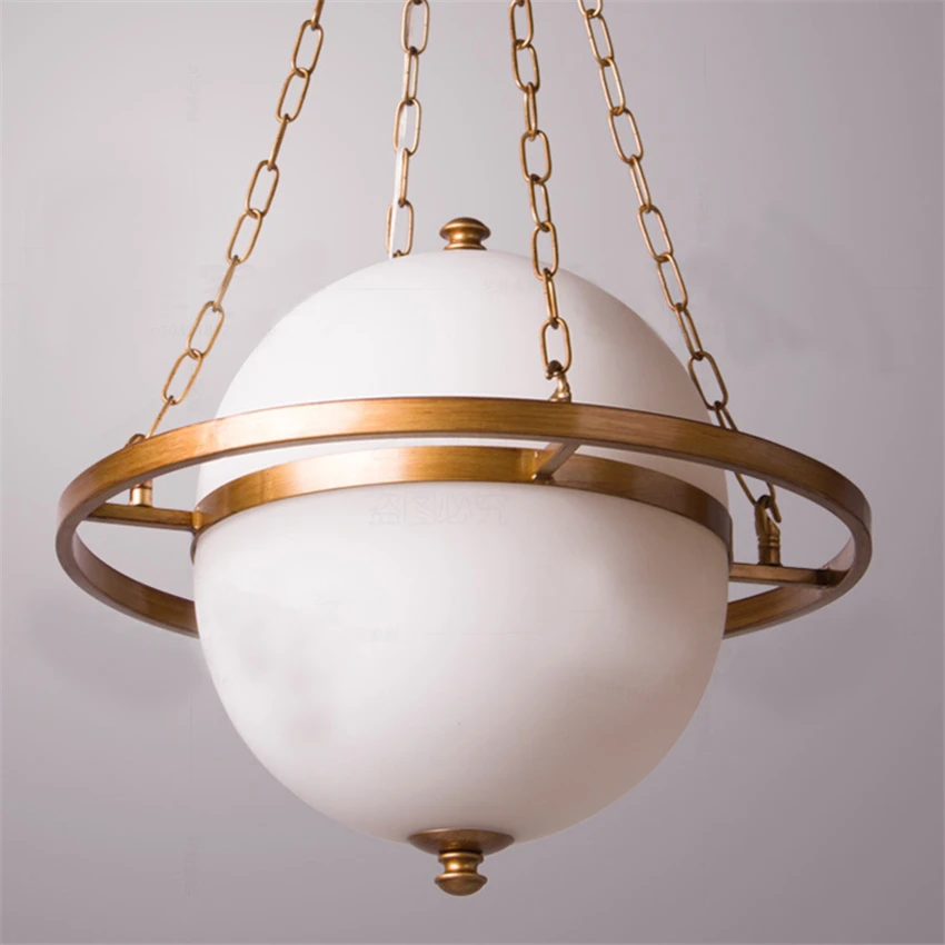 American Retro Saturn Star Halo Pendant Lights Living Room