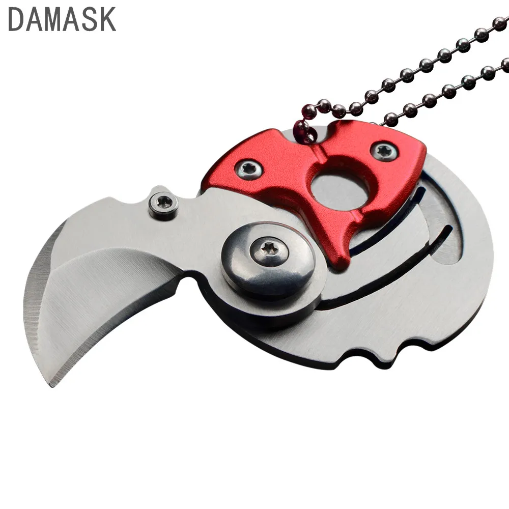 брелок для ключей edc монета с ножом. круглый складной нож. нож брелок титановый. мини складной нож. нож брелок.