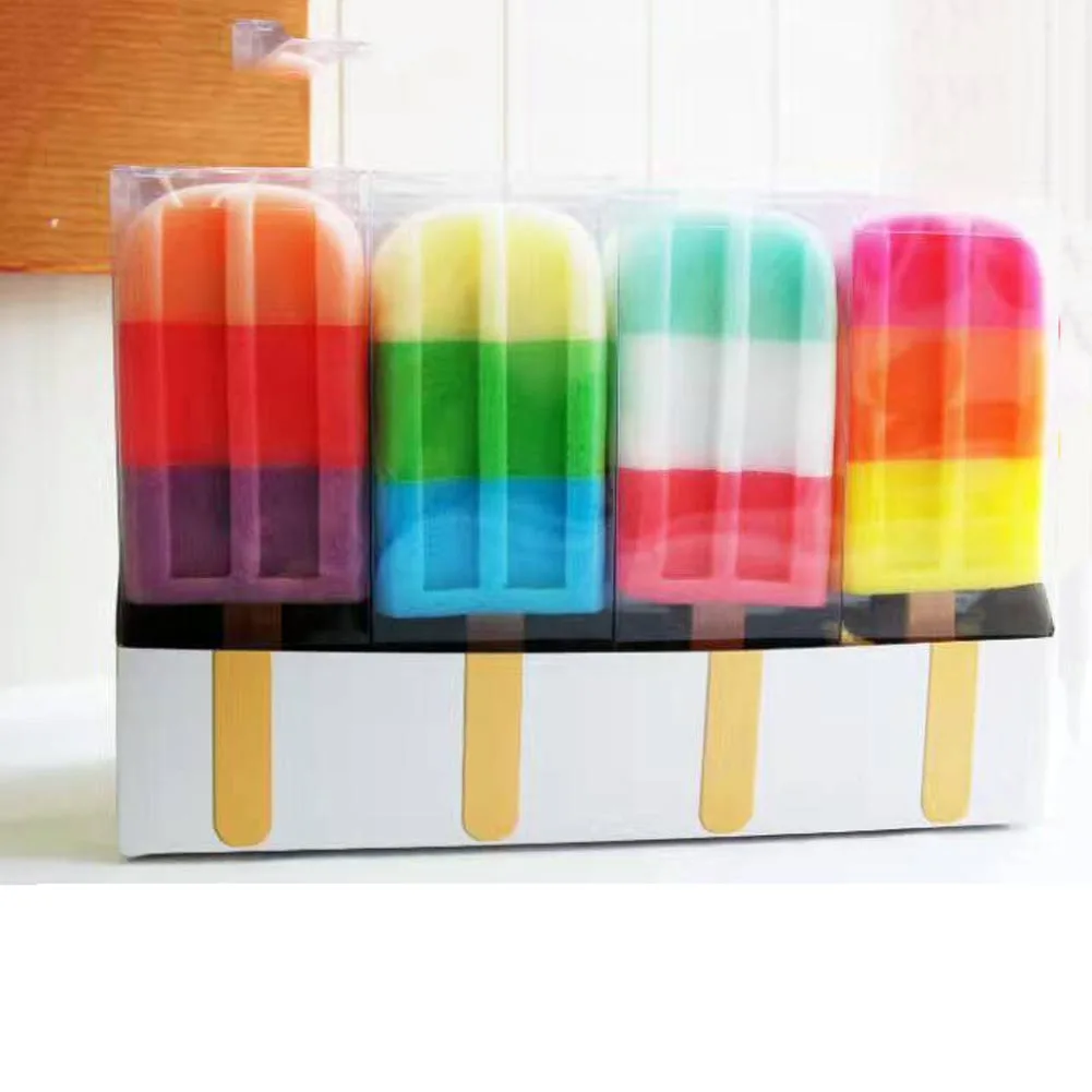 

Color Random 1Pc Soft Shower Sponge Cute New Design Ice Cream Shaped Stick Bathroom Bathing Washing Sponges P5