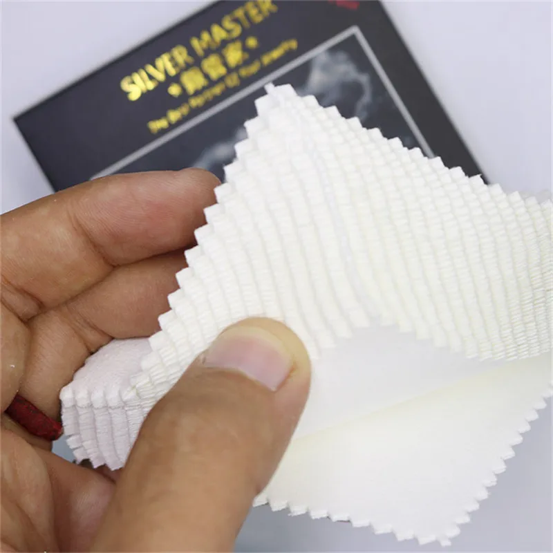 

Affordable Silver Jewelry Cleaning Polishing Cloth 8*8cm 50pcs Effective Decontamination
