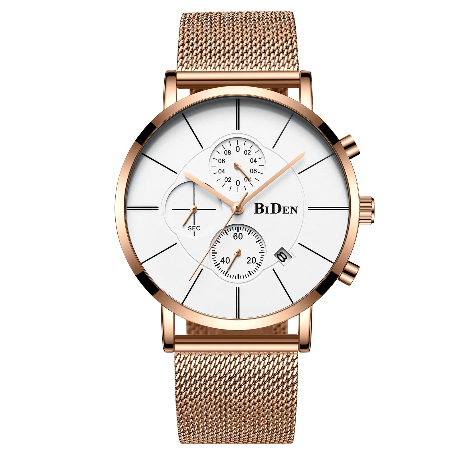 

Biden Men's Slim Mesh Waterproof Watch Explosion Models 0088