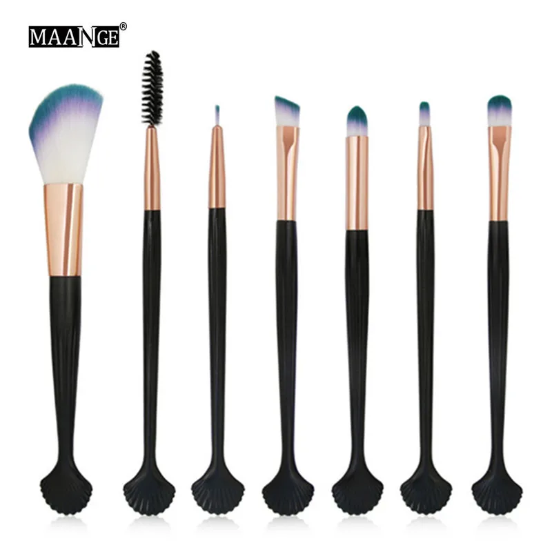

7Pcs Shell Shape Makeup Brushes Soft Hair Eye Shadow Eyebrow Eyelashes Powder Lip Eyes Make Up Brush Cosmetic Beatuy Tool Kit